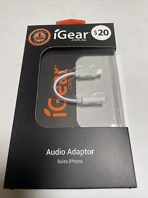 IPHONE TO AUX 3.5mm AUX AUDIO HEADPHONE JACK ADAPTER CABLE FOR IPHONE FREEPOST • $15