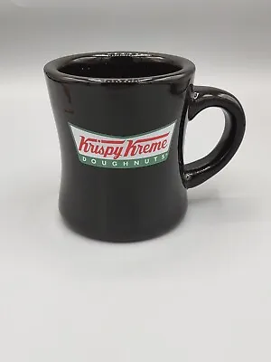 Krispy Kreme Doughnuts Thick Diner Coffee Mug / Cup Black W/Logo • $18.93