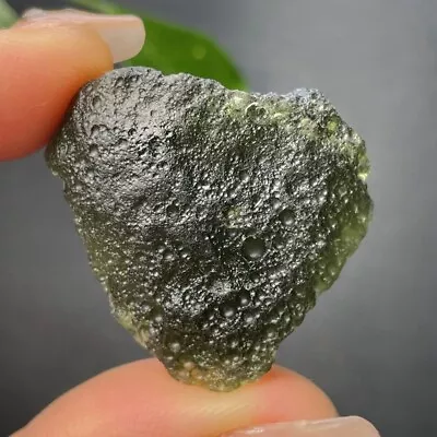 52CT RareGREEN GEM MOLDAVITE Meteorite Impact Glass Czech RepublicPICcertificate • $2.25