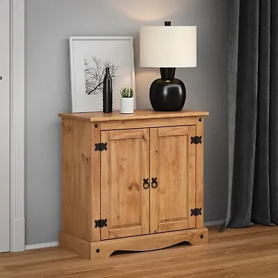 Corona Sideboard 2 Door Cupboard Solid Mexican Pine By Mercers Furniture® • £64.99