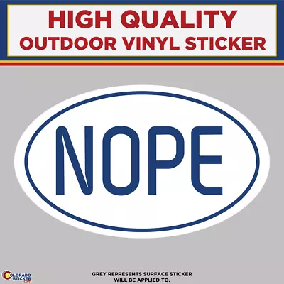 Nope Marathon High Quality Vinyl Stickers • $85