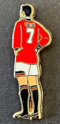 Eric Cantona Man United Legend Iconic Stance Football Souvenir Enamel Pin Badge • £6