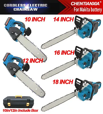 8 -16  Electric Cordless Chainsaw Powerful Wood Cutter Saw For Makita 4 Battery • £53.29