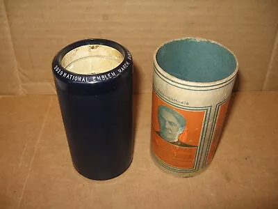 Edison Amberol Blue 4 Min Cylinder Record #2029 National Emblem March Band • $14.99