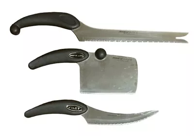 Miracle Blade Lll Chop N Scoop All Purpose Slicer Filet Knife Lot Of 3 Knives • $28.95