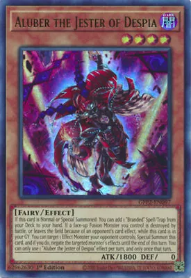 Yugioh! Aluber The Jester Of Despia - GFP2-EN097 - Ultra Rare - 1st Edition Near • $4.16