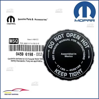 98-2022 Dodge Jeep Chrysler RADIATOR COOLANT RESERVOIR/BOTTLE CAP OEM NEW MOPAR • $26.25