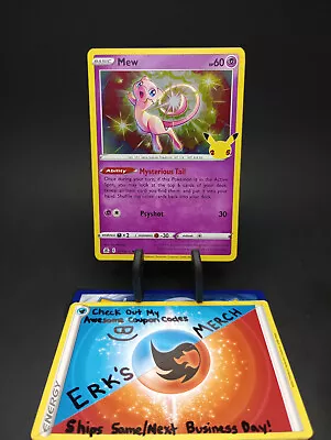 Mew 011/025 25th Celebrations Holo Pokemon Card  • $1.99