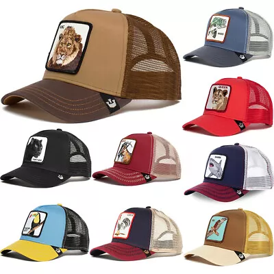 Men Animal Farm Trucker Cap Mesh Baseball Hat Goorin Bros Style Snapback Hip Hop • $10.90