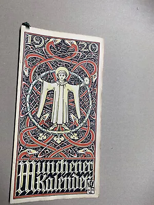 Coat Of Arms Munich Calendar 1920 • $16.01