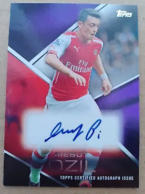 Mesut Ozil Arsenal Topps Premier Gold 2014 Autograph Card 22 / 50 Pa-mo • £65