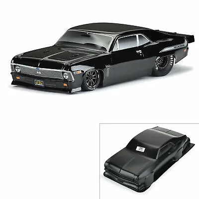 $55.99 • Buy Pro-Line Racing 1/10 1969 Chevrolet Nova Tough-Color Black Body Drag Car