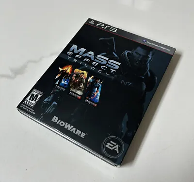 MASS EFFECT TRILOGY Complete W/ Slip Cover PlayStation PS3 Game • $24.95