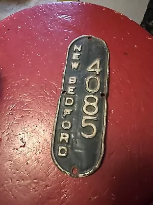 Old Vintage New Bedford 4085 Massachusetts Mass MA Bicycle License Plate Tag USA • $99.99