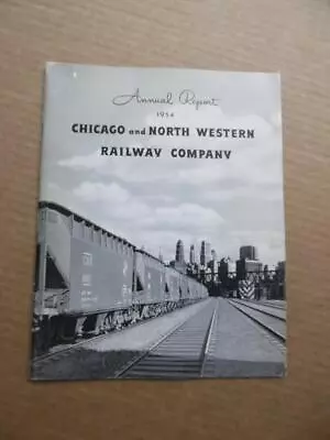 1954 Chicago And North Western Railway Co Annual Report Vintage Original CNW • $19.95
