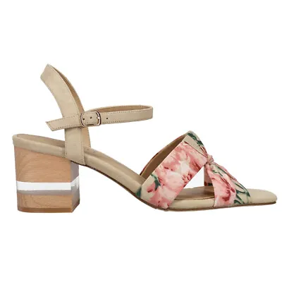 VANELi Liko Block Heels  Womens Beige Casual Sandals 305924 • $19.99