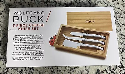 NEW Wolfgang Puck 3 Piece Cheese Knife Set NIB Model SWP2CS23 • $15