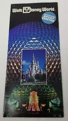 Walt Disney World Introducing Epcot Center Brochure 1983 Total Adventure • $15.95