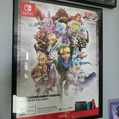 FRAMED 2018 Legend Of Zelda: Hyrule Warriors Video Game Wall Art • £27.96