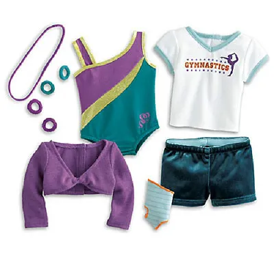 American Girl McKenna's PRACTICE WARDROBE Outfit SET Leotard For Gymnastics DOLL • $162.64