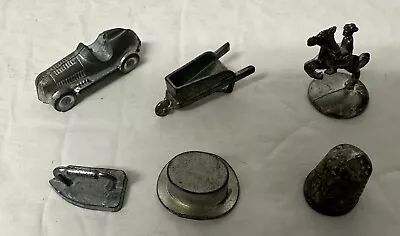 Lot Of 6 Vintage Monopoly Metal Game Pieces • $5.99