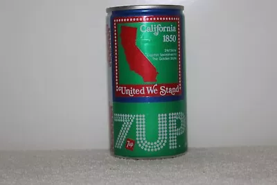 7-up Soda Bi-cenntenial States Can 1976 - California - Uncle Sam Puzzle Piece - • $6.73