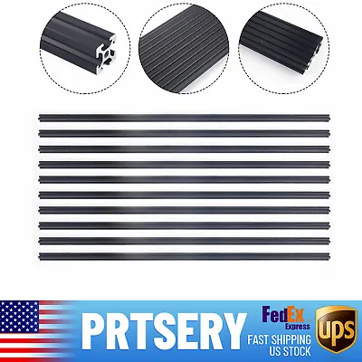 10 Pack T-Slot Aluminum Extrusion 20*20*1000mm 2020 For CNC 3D Printer Black • $74