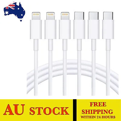 $24.50 • Buy USB C To Lightning Cable 3Pack 6FT Iphone Fast Charger Cable USB-C  All I Phones