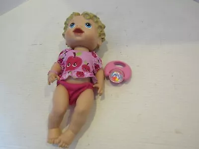 Hasbro Baby Alive 2009 Doll Battery Operated Molded Blonde Hair Teething Ring • $14.87