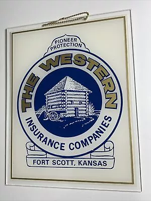 Western Insurance Co Advertising Sign Fort Scott Kansas C 1950’s • $64.50