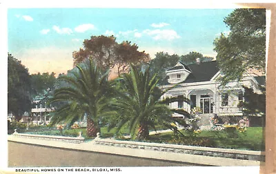 1913 - Beautiful Homes On The Beach Biloxi Mississippi • $8