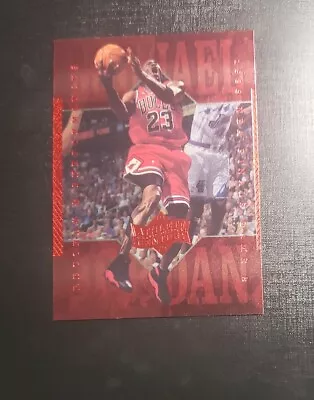 1999 UD Athlete Of The Century Ruby Foil # 38  Michael Jordan  • $35