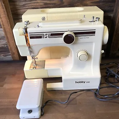VINTAGE Hobby 200 Made For PFAFF 220  SEWING MACHINE With Case • $126
