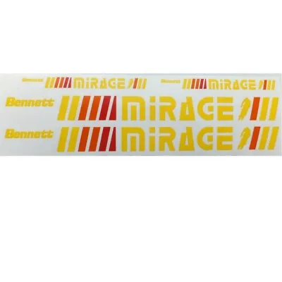 Bennett Mirage Or Bennett Decals For Vintage Retro Bicycle One Set Only  • $58