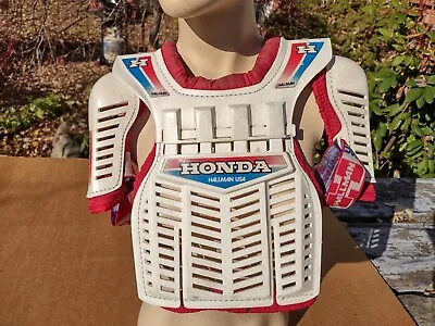 Vintage Hallman USA Honda Motorcross Chest Protector Stilmotor P13 Jr Italy Made • $95