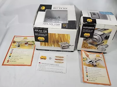 $165 • Buy Marcato Pasta Machine Atlas 150 Wellness Deluxe With PASTADRIVE ELECTRIC MOTOR 