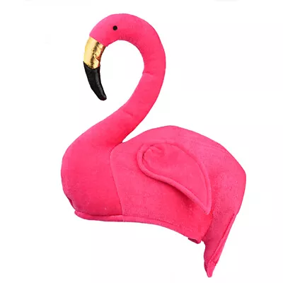 Adult Pink Flamingo Hat Tropical Animal Bird Theme Beach Party Costume Accessory • $14.99