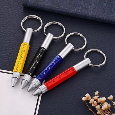 Multifunction Mini Ballpoint Pen Metal Screwdriver Tool Touch Screen Keychain • $2.67