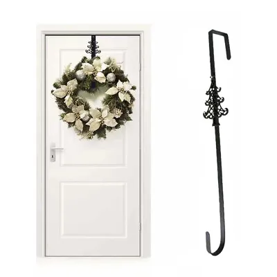 £3.95 • Buy Christmas Wreath Door Hanger Strong Metal Garland Door Hook Decoration 38cm 15 
