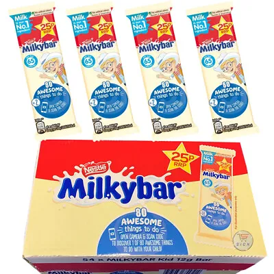 £17.99 • Buy Nestle Milkybar White Chocolate Kids Bars 12g Full Box