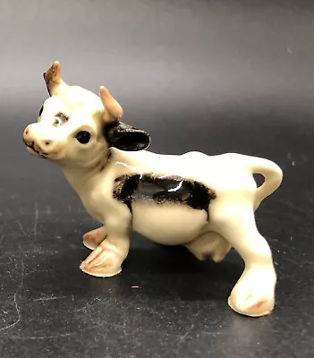 Hagen Renaker Miniature Cartoony Holstein Black White Cow Figurine • $45