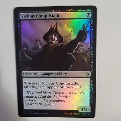 Vicious Conquistador - FOIL - LP - Ixalan XLN Magic MTG 128/279 Vampire Soldier • $3