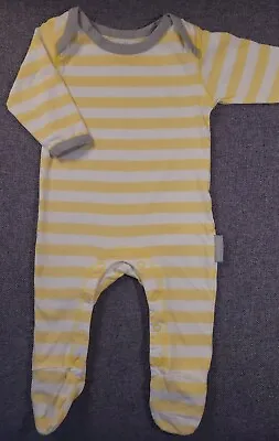 £4.50 • Buy Toby Tiger Organic Striped Sleepsuit 0-3 Months Unisex Boy Girl Babygrow (912)
