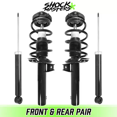 Front Complete Struts W/ Springs & Rear Shocks For 2012-2019 Volkswagen Passat • $138.07