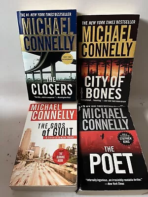 Michael Connelly 4 Book Lot Bosch Lincoln Lawyer Series The Closers City Bones • $13.99