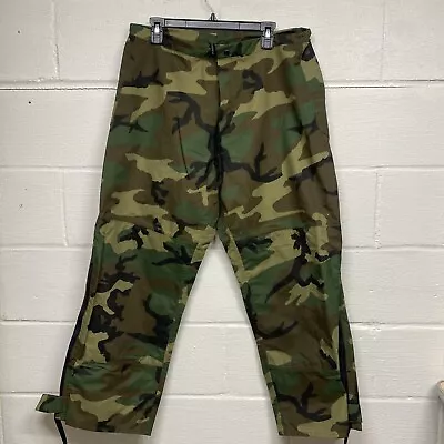 Military Trousers Cold Weather Camo Woodland Size Goretex Medium Regular • $34.99