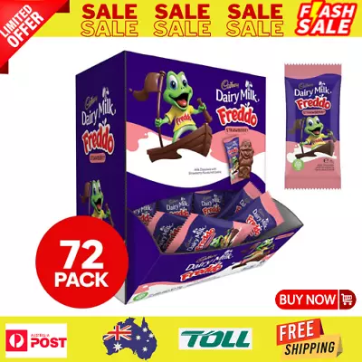 72x Cadbury Freddo Strawberry Chocolate Frogs Kids Party School Birthday Treats • $30.66