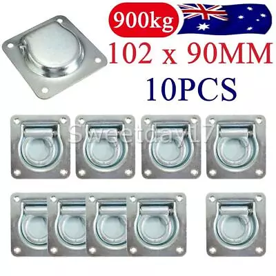 10X Lashing Ring Zinc Plated Tie Down Anchor Point Trailer Heavy Duty Recessed • $30.88