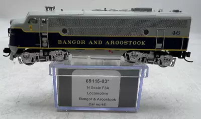 InterMountain 69115 N Scale F3A Diesel Locomotive Engine Bangor & Aroostook 46 • $164.99