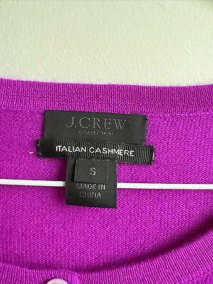 J.Crew Collection 100% Cashmere Jackie Cardigan Size Small- Pristine Cond! • $39